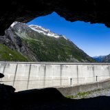 Une vue du barrage de Mauvoisin, que le coureurs ne verront pas cette année sur l'épreuve cycliste au départ de Martigny
